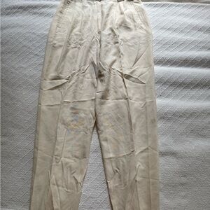 Vintage silk cream Trousers
